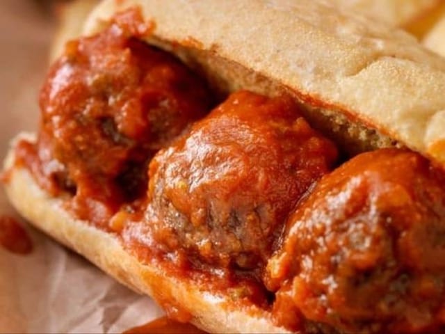 10" Meatball Sub.